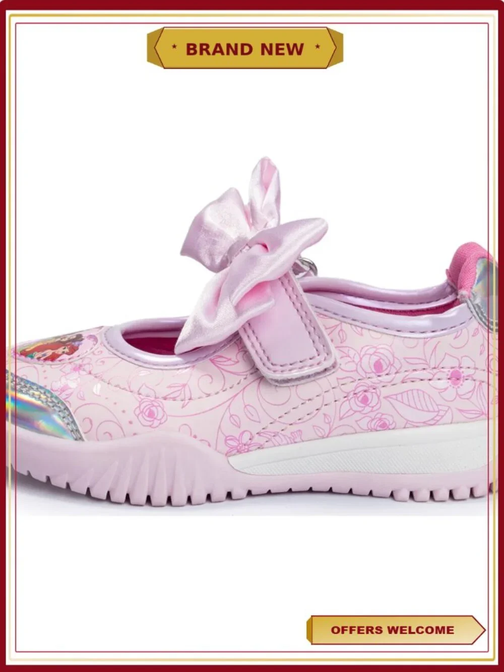 Toddler Girls Ballet Sneaker with Adjustable Strap